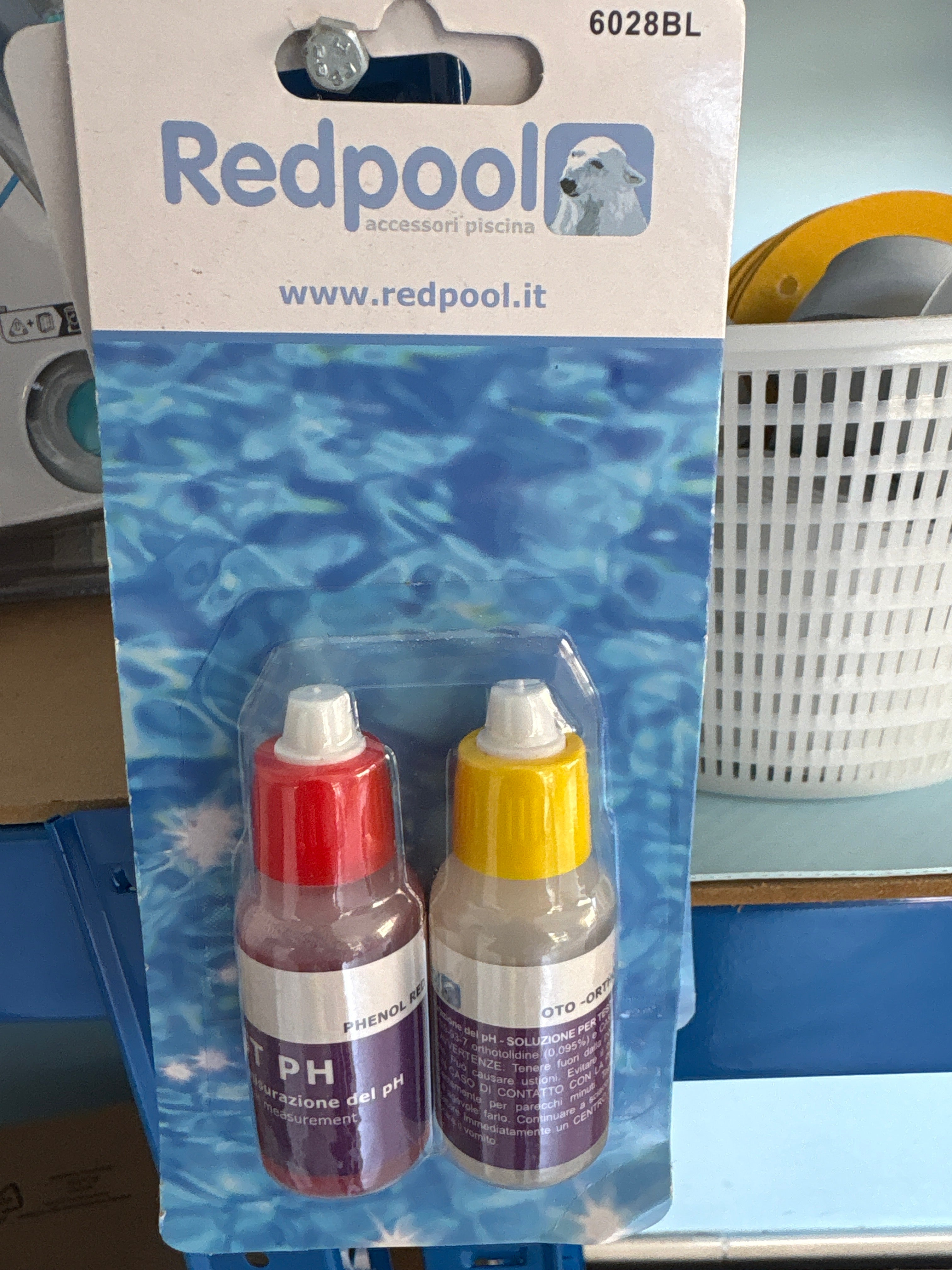 Kit gocce per test analisi ph e cloro